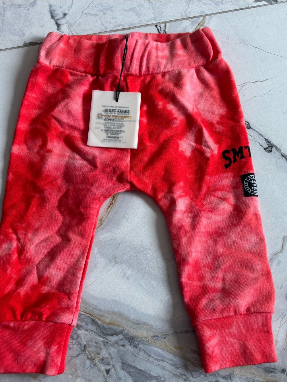 Red Tie-Dye Jogger Pants